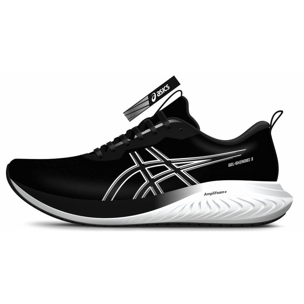 Tênis Gel Shinobi 3 - Preto/Branco