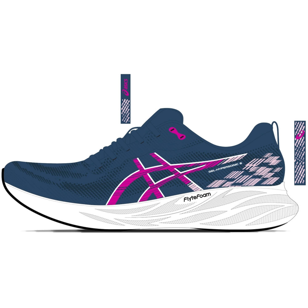 GEL-HYPERSONIC 6 - Azul/Branco