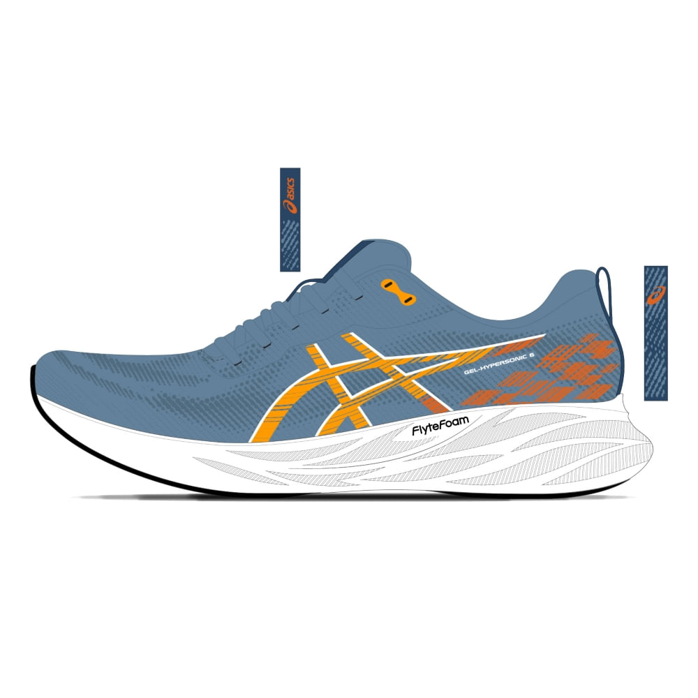 Tênis Gel Hypersonic 6 - Azul/Branco