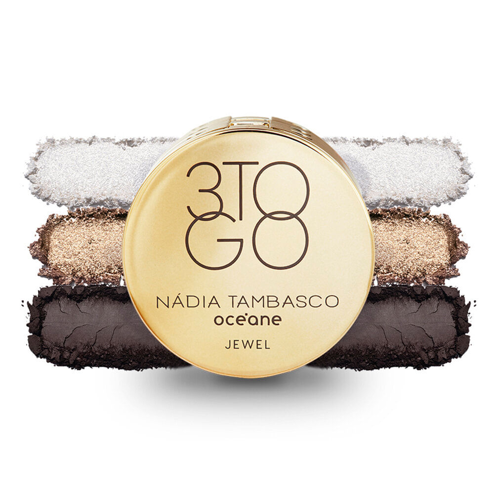 Trio de sombras océane by nádia tambasco 3 to go palette jewel