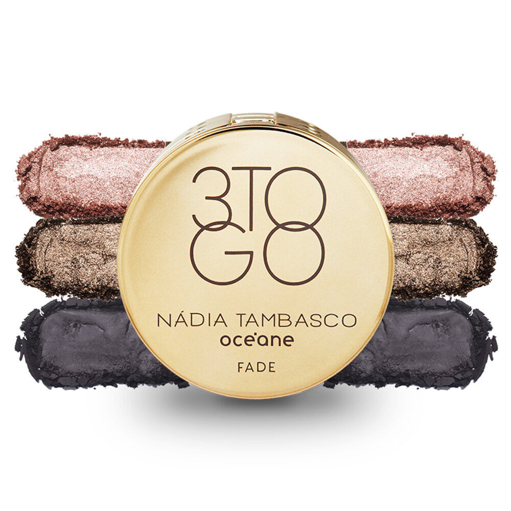 Trio de sombras océane by nádia tambasco 3 to go palette fade