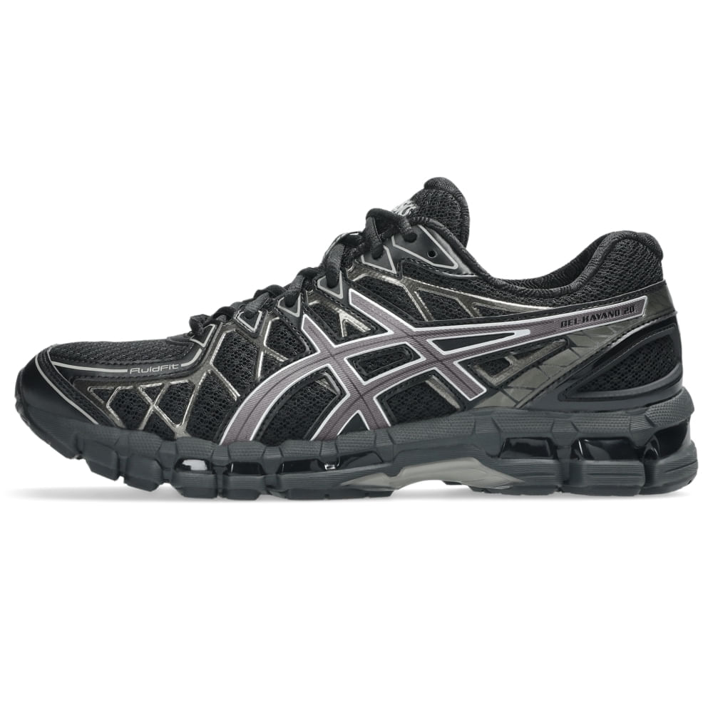 Tênis ASICS GEL-KAYANO 20 - Unissex - Preto/Cinza