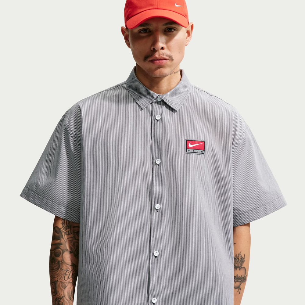 Camisa Nike Button Down Top Masculina Camisa Nike Button Down Top Masculina