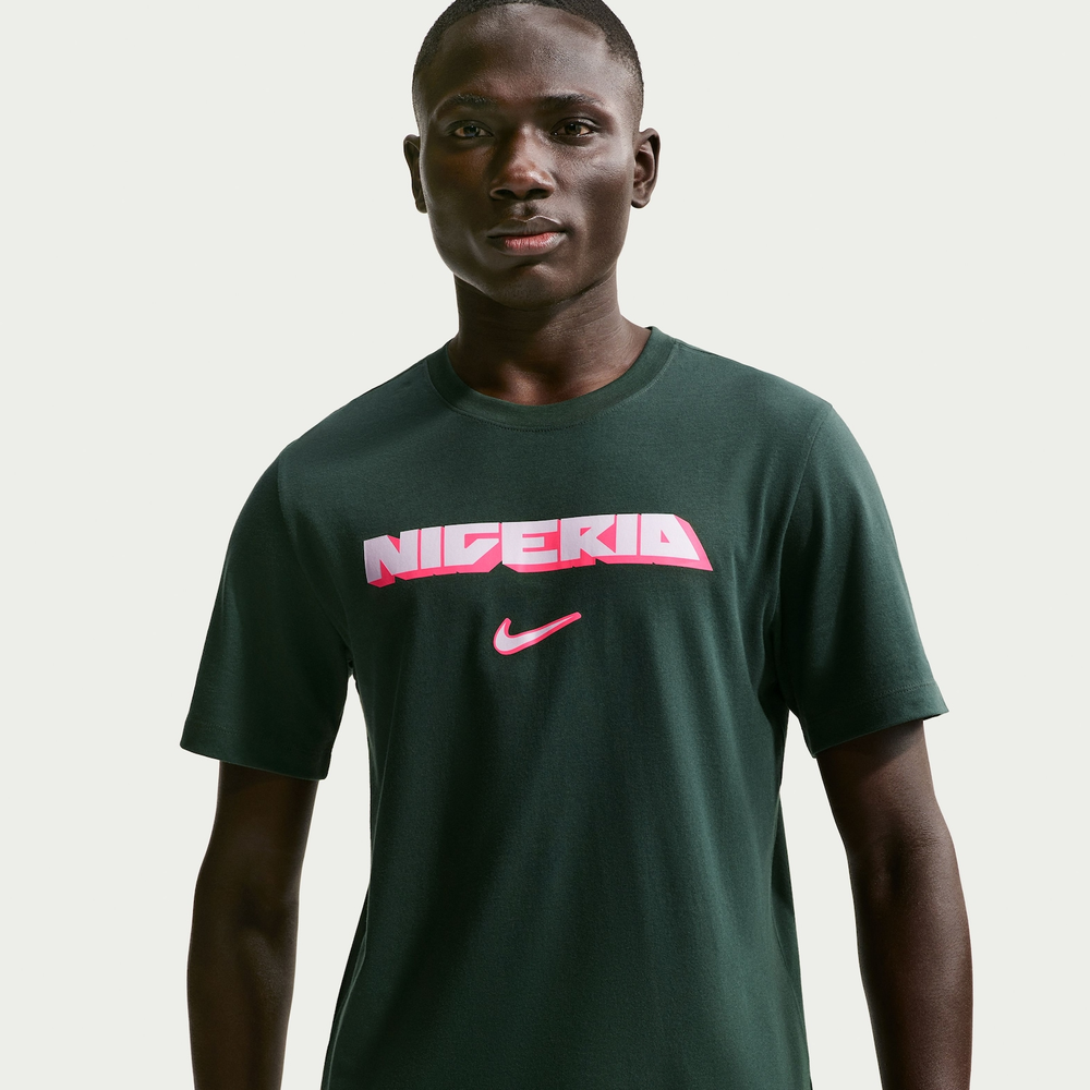 Camiseta Nigéria Nike Wordmark Masculina Camiseta Nigéria Nike Wordmark Masculina