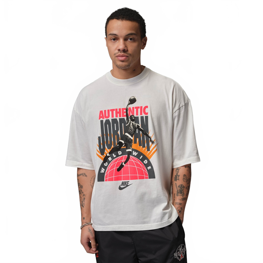 Camiseta Jordan Reissue Worldwide Oversized Masculina Camiseta Jordan Reissue Worldwide Oversized Masculina