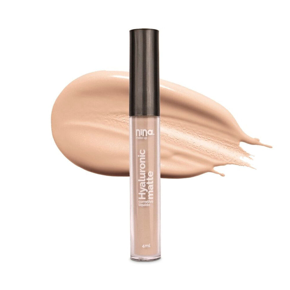 Corretivo líquido nina makeup hyaluronic matte cor 1