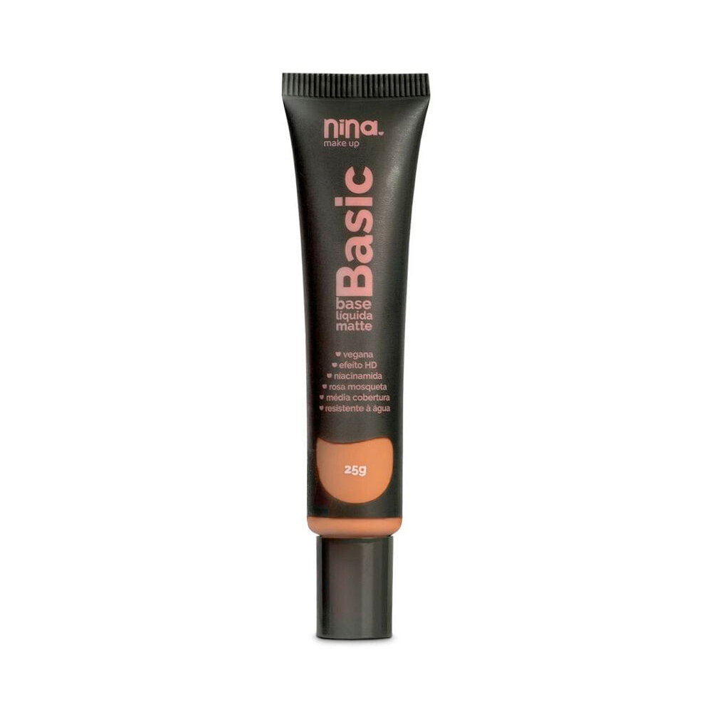 Base líquida nina makeup matte basic cor 9