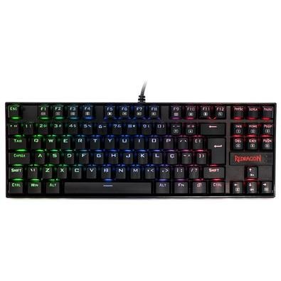 Teclado Mecânico Gamer Redragon Kumara, Anti-Ghosting, RGB, Switch Outemu Blue, ABNT2, Preto, PT - K552RGB-1 (PT-BLUE) Teclado Mecânico Gamer Redragon Kumara, Anti-Ghosting, RGB, Switch Outemu Blue, ABNT2, Preto, PT - K552RGB-1 (PT-BLUE)