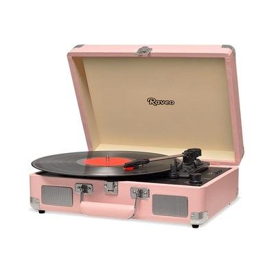 Vitrola HI FI Raveo Sonetto Chrome, Vinyl, Bluetooth, USB, Aux, Coral - 26399 Vitrola HI FI Raveo Sonetto Chrome, Vinyl, Bluetooth, USB, Aux, Coral - 26399
