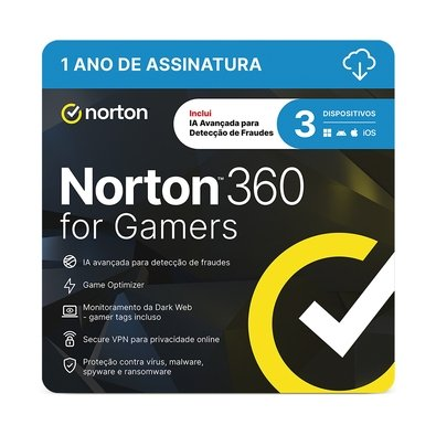 Norton 360 for Gamers 3 Dispositivos, 12 meses, Digital para Download - 21415189 Norton 360 for Gamers 3 Dispositivos, 12 meses, Digital para Download - 21415189
