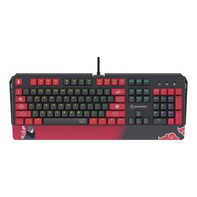 Teclado Mecânico Gamer Checkpoint KX-500, RGB, Switch Red, Anti-Ghosting, Akatsuki Full Naruto, Preto e Vermelho - NA-KB-1002 Teclado Mecânico Gamer Checkpoint KX-500, RGB, Switch Red, Anti-Ghosting, Akatsuki Full Naruto, Preto e Vermelho - NA-KB-1002