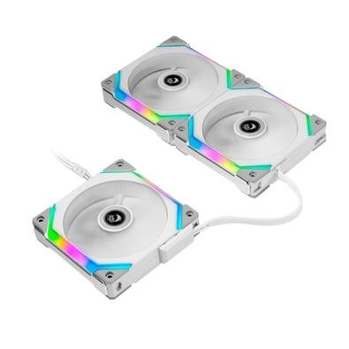 Kit Com 3 Ventoinhas Redragon By Lian Li, 120mm, RGB, Com Controladora, Branco - UFSL1203WSI Kit Com 3 Ventoinhas Redragon By Lian Li, 120mm, RGB, Com Controladora, Branco - UFSL1203WSI