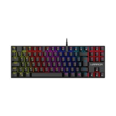 Teclado Mecânico Gamer Warrior Royal Cross, RGB, Switch Blue, TKL, ABNT2, Preto - TC312 Teclado Mecânico Gamer Warrior Royal Cross, RGB, Switch Blue, TKL, ABNT2, Preto - TC312
