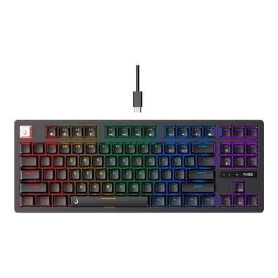 Teclado Mecânico Gamer Rise Mode GM2 Pro Black RGB Rainbow Switch Outemu Blue - RM-TCM-GM2-BBLUE Teclado Mecânico Gamer Rise Mode GM2 Pro Black RGB Rainbow Switch Outemu Blue - RM-TCM-GM2-BBLUE
