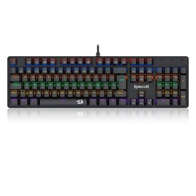 Teclado Mecânico Gamer Redragon Valheim Rainbow, Switch Brown, ABNT2, Preto - K608-R (PT-BROWN) Teclado Mecânico Gamer Redragon Valheim Rainbow, Switch Brown, ABNT2, Preto - K608-R (PT-BROWN)