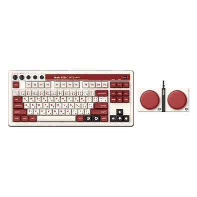 Teclado Mecânico 8BitDo Fami Edition, Bluetooth, 2.4G, USB-C, Branco - 85HA01 Teclado Mecânico 8BitDo Fami Edition, Bluetooth, 2.4G, USB-C, Branco - 85HA01