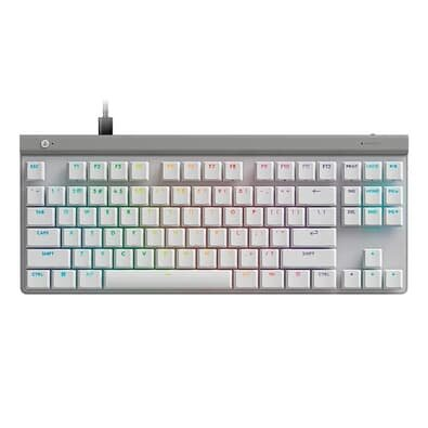 Teclado Mecânico Gamer Logitech G515 com Design TKL, RGB LIGHTSYNC e Switch GL Brown Tactile, USB-C Removível, Branco - 920-012869 Teclado Mecânico Gamer Logitech G515 com Design TKL, RGB LIGHTSYNC e Switch GL Brown Tactile, USB-C Removível, Branco - 920-012869