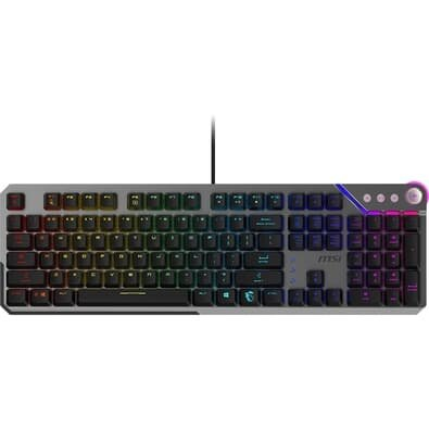 Teclado Mecânico Gamer MSI Strike 600, RGB, Switch Silencioso, USB 2.0, US, Preto - STRIKE600 Teclado Mecânico Gamer MSI Strike 600, RGB, Switch Silencioso, USB 2.0, US, Preto - STRIKE600