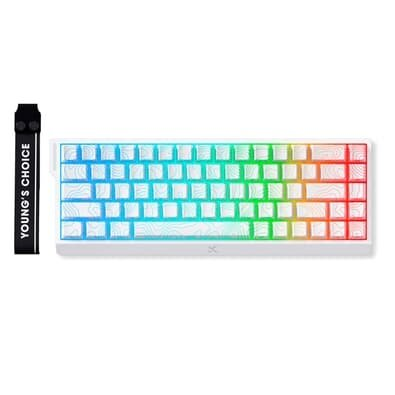 Teclado Magnético Gamer MCHOSE Ace 68 Hall Effect, RGB, Switch Magnético Uranus eSports, Topográfico, Branco - MC-Ace68-16 Teclado Magnético Gamer MCHOSE Ace 68 Hall Effect, RGB, Switch Magnético Uranus eSports, Topográfico, Branco - MC-Ace68-16