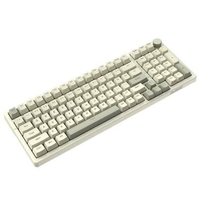 Teclado Mecânico Gamer Ajazz AK992 Retro, USB-C, Switch Vermelho, Layout US, Anti-Ghosting, Branco - AK992 Retro Teclado Mecânico Gamer Ajazz AK992 Retro, USB-C, Switch Vermelho, Layout US, Anti-Ghosting, Branco - AK992 Retro