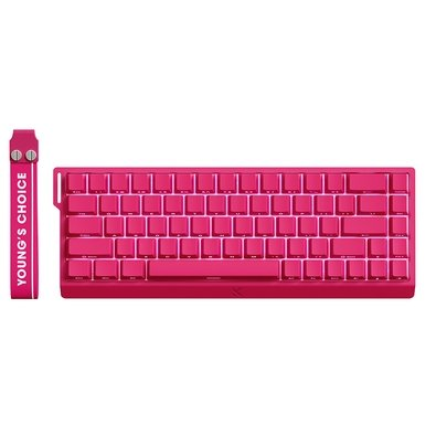 Teclado Magnético Gamer Mchose Ace 68, RGB, Hall Effect, USB-C, Rosa - MC-Ace68-24