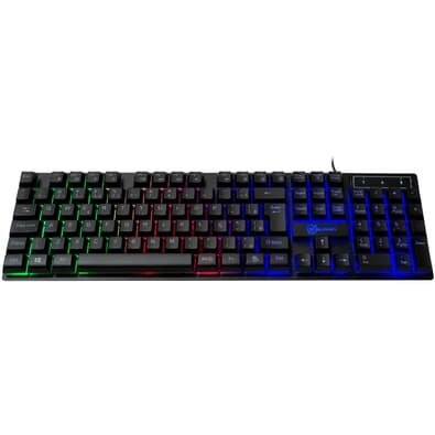 Teclado Membrana Gamer Kalkan Hati, Rainbow, USB, ABNT2, Preto - KLK00012 Teclado Membrana Gamer Kalkan Hati, Rainbow, USB, ABNT2, Preto - KLK00012