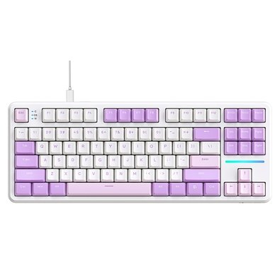 Teclado Mecânico Gamer Attack Shark X87, TKL, RGB, Twilight Purple, Roxo - AS-X87-TW-PL Teclado Mecânico Gamer Attack Shark X87, TKL, RGB, Twilight Purple, Roxo - AS-X87-TW-PL