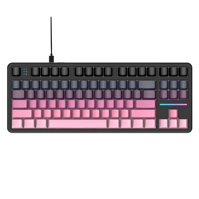 Teclado Mecânico Gamer Attack Shark X87, TKL, RGB, Blackberry, Roxo/Preto - AS-X87-BB-RY Teclado Mecânico Gamer Attack Shark X87, TKL, RGB, Blackberry, Roxo/Preto - AS-X87-BB-RY