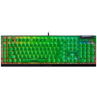 Teclado Mecânico Gamer Razer BlackWidow V4 X, Chroma RGB, Switch Green, Minecraft Edition, Layout US - RZ03-04704100-R3M1 Teclado Mecânico Gamer Razer BlackWidow V4 X, Chroma RGB, Switch Green, Minecraft Edition, Layout US - RZ03-04704100-R3M1