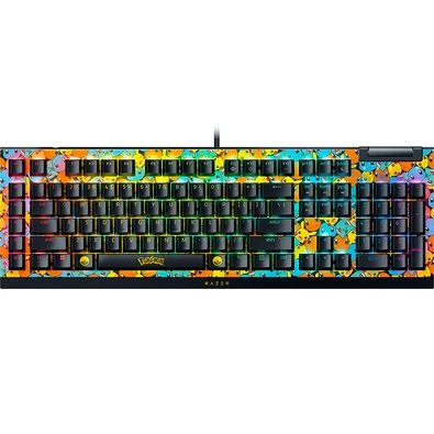 Teclado Mecânico Gamer Razer BlackWidow V4 X, Chroma RGB, Switch Green, Pokémon Kanto Starters Edition, Layout US - RZ03-04704200-R3M1 Teclado Mecânico Gamer Razer BlackWidow V4 X, Chroma RGB, Switch Green, Pokémon Kanto Starters Edition, Layout US - RZ03-04704200-R3M1