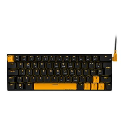 Teclado Mecânico Gamer PCYES Kuromori Voyager Edition, LED Rainbow, Switch Outemu Red, Layout 60%, USBm, ABNT2, Preto - KMVY60RD Teclado Mecânico Gamer PCYES Kuromori Voyager Edition, LED Rainbow, Switch Outemu Red, Layout 60%, USBm, ABNT2, Preto - KMVY60RD