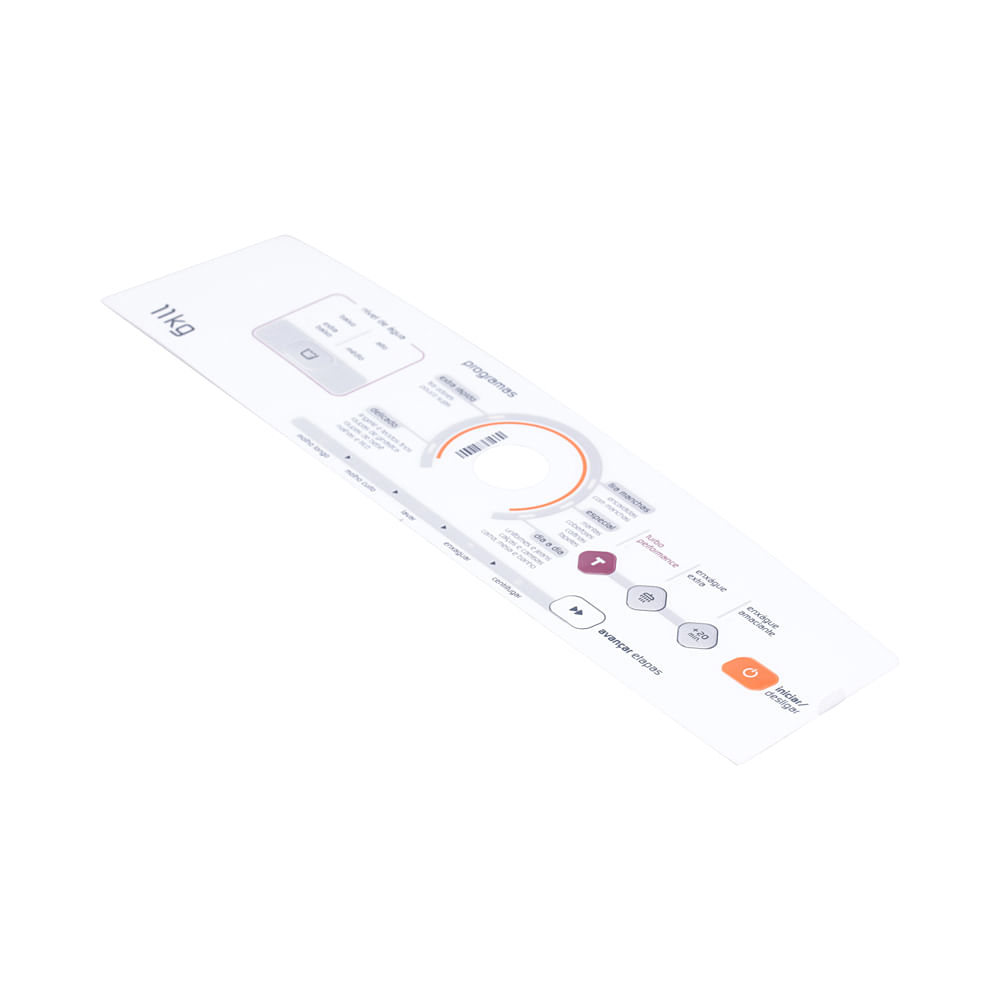 Painel De Controle Decorativo Para Máquina De Lavar Brastemp - W10752134 W10752134 Painel De Controle Decorativo Para Máquina De Lavar Brastemp - W10752134 W10752134