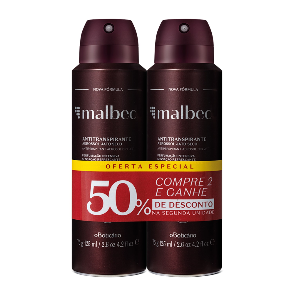 Kit Desodorante Antitranspirante Malbec (2 unidades) Kit Desodorante Antitranspirante Malbec (2 unidades)