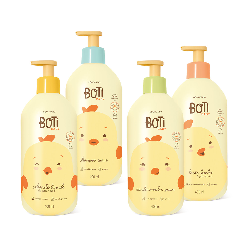 Combo Boti Baby Banho Completo (4 itens) Combo Boti Baby Banho Completo (4 itens)