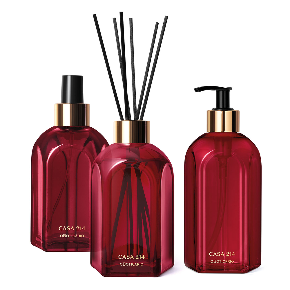 Combo Casa 214 Gardênia Imperial: Sabonete Líquido 400ml + Difusor de Ambiente com Varetas 250ml + Aromatizador de Ambiente em Spray 250ml Combo Casa 214 Gardênia Imperial: Sabonete Líquido 400ml + Difusor de Ambiente com Varetas 250ml + Aromatizador de Ambiente em Spray 250ml