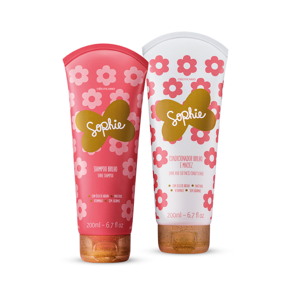 Combo Sophie: Shampoo 200ml + Condicionador 200ml Combo Sophie: Shampoo 200ml + Condicionador 200ml