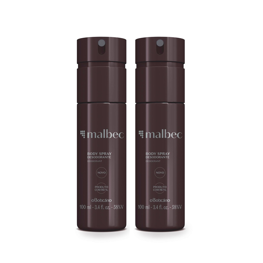 Combo Malbec: Desodorante Body Spray 2x100ml