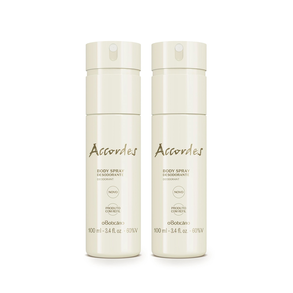 Combo Accordes: Desodorante Body Spray 2x100ml