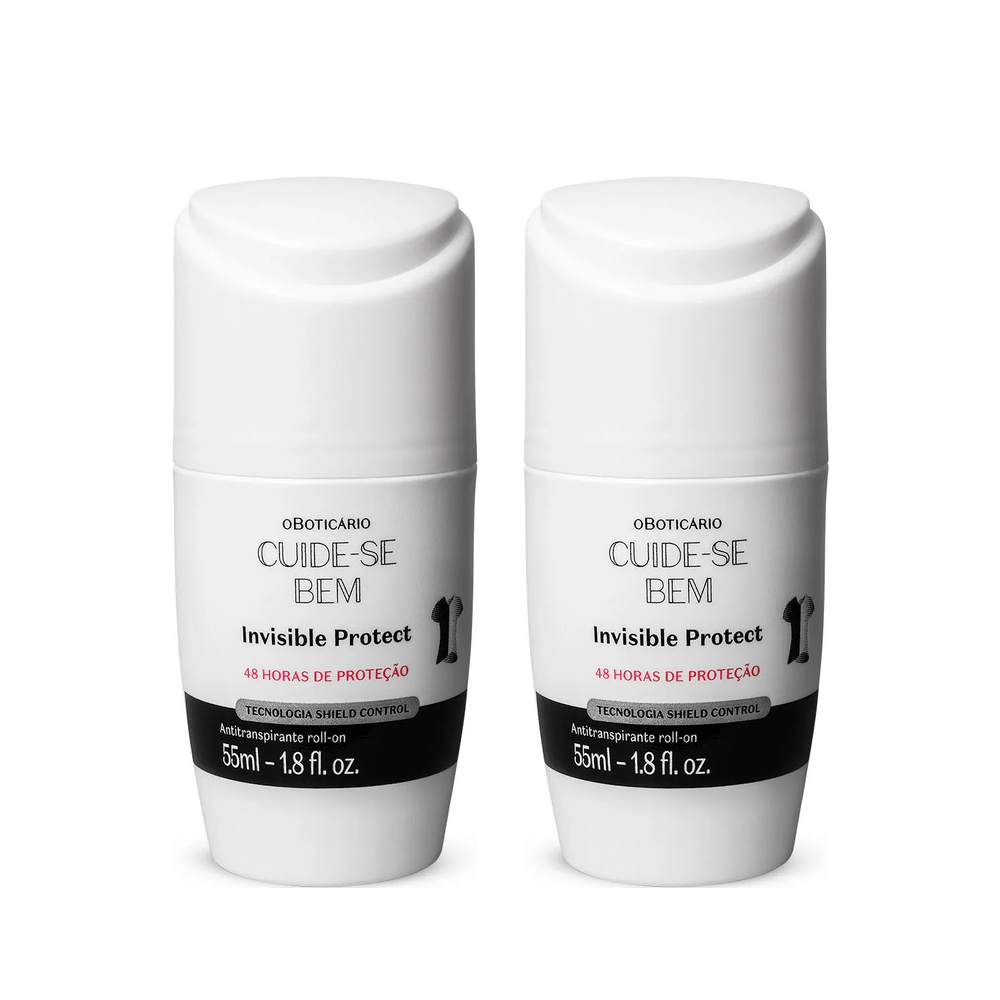 Combo Cuide-se Bem Invisible Protect: Desodorante Antitranspirante Roll-on 2x55ml Combo Cuide-se Bem Invisible Protect: Desodorante Antitranspirante Roll-on 2x55ml