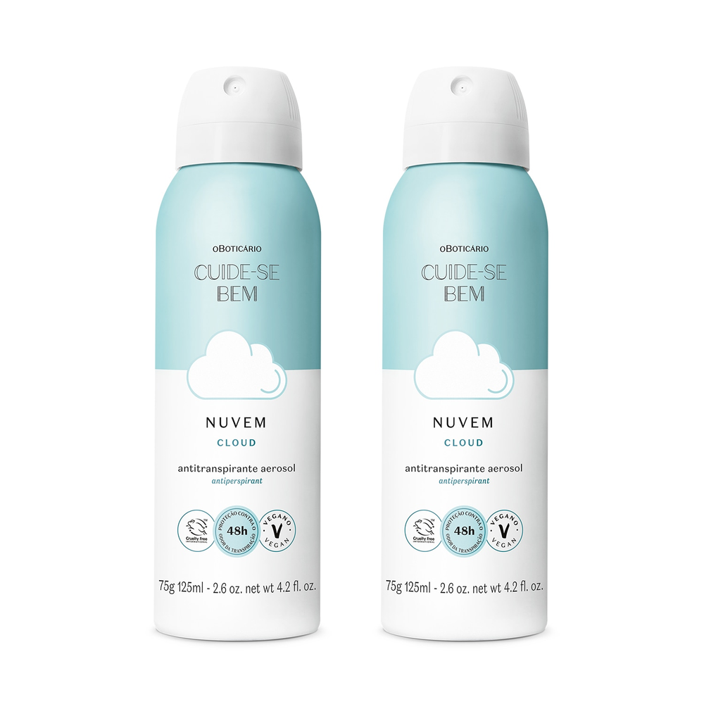 Desodorante Antitranspirante Aerosol Cuide-se Bem Nuvem 75/125ml Desodorante Antitranspirante Aerosol Cuide-se Bem Nuvem 75/125ml