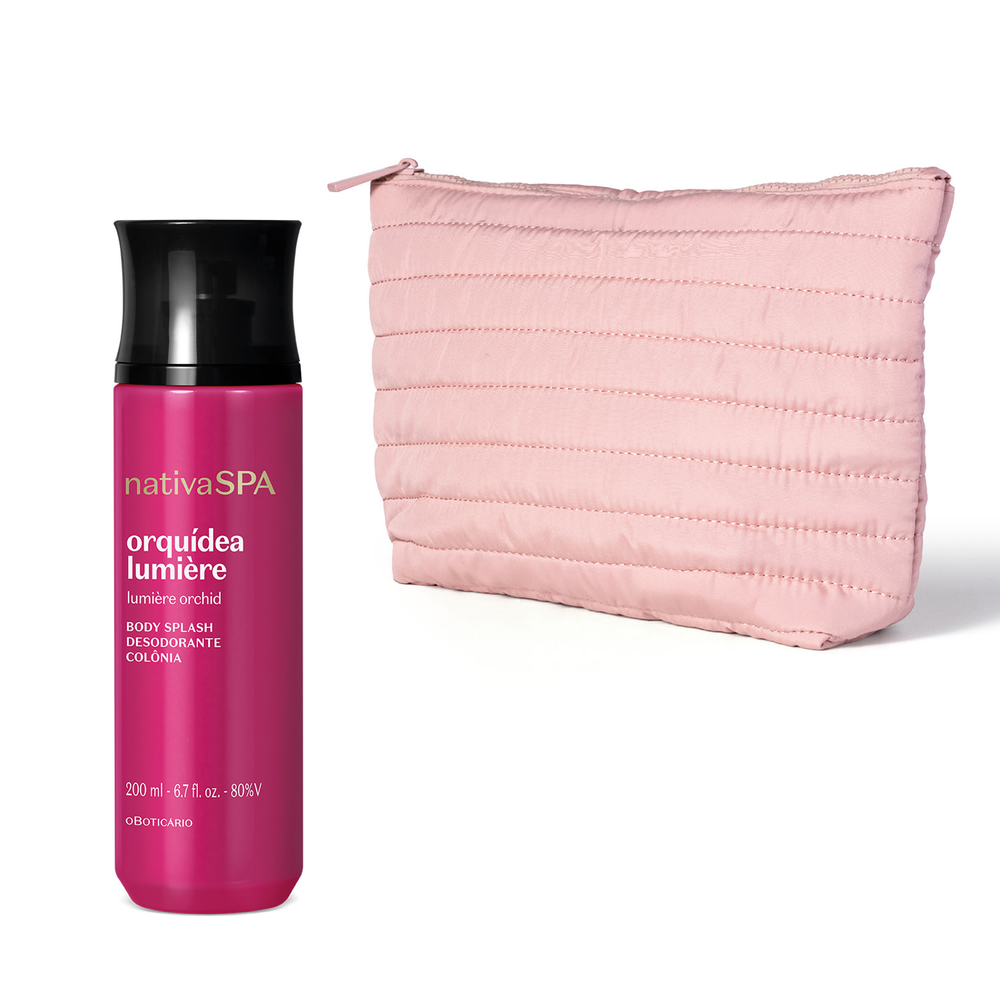 Combo Nativa SPA Orquídea Lumière: Body Splash 200ml + Nécessaire Premium Combo Nativa SPA Orquídea Lumière: Body Splash 200ml + Nécessaire Premium