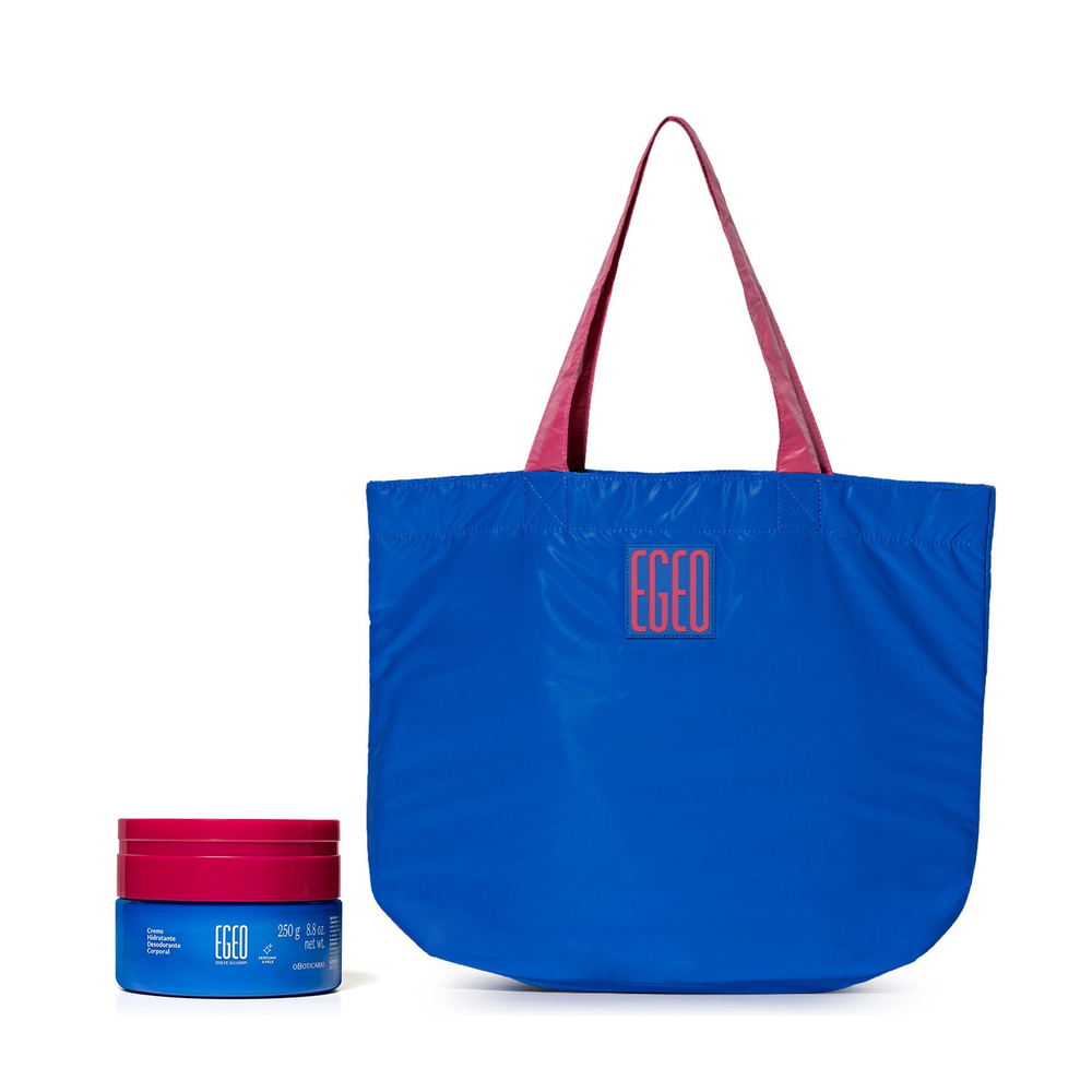 Combo Egeo Dolce Illusion: Creme Desodorante Corporal 250g + Bolsa Big Bag Com Alça Azul e Rosa Combo Egeo Dolce Illusion: Creme Desodorante Corporal 250g + Bolsa Big Bag Com Alça Azul e Rosa