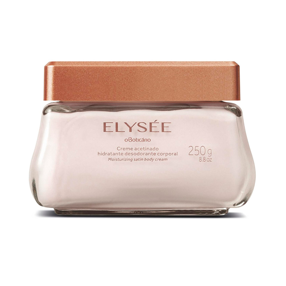 Creme Acetinado Hidratante Desodorante Elysée, 250ml Creme Acetinado Hidratante Desodorante Elysée, 250ml