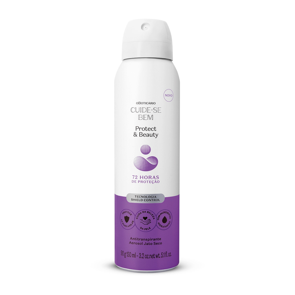 Desodorante Antitranspirante Aerosol Cuide-se Bem Protect And Care 90g/150ml Desodorante Antitranspirante Aerosol Cuide-se Bem Protect And Care 90g/150ml