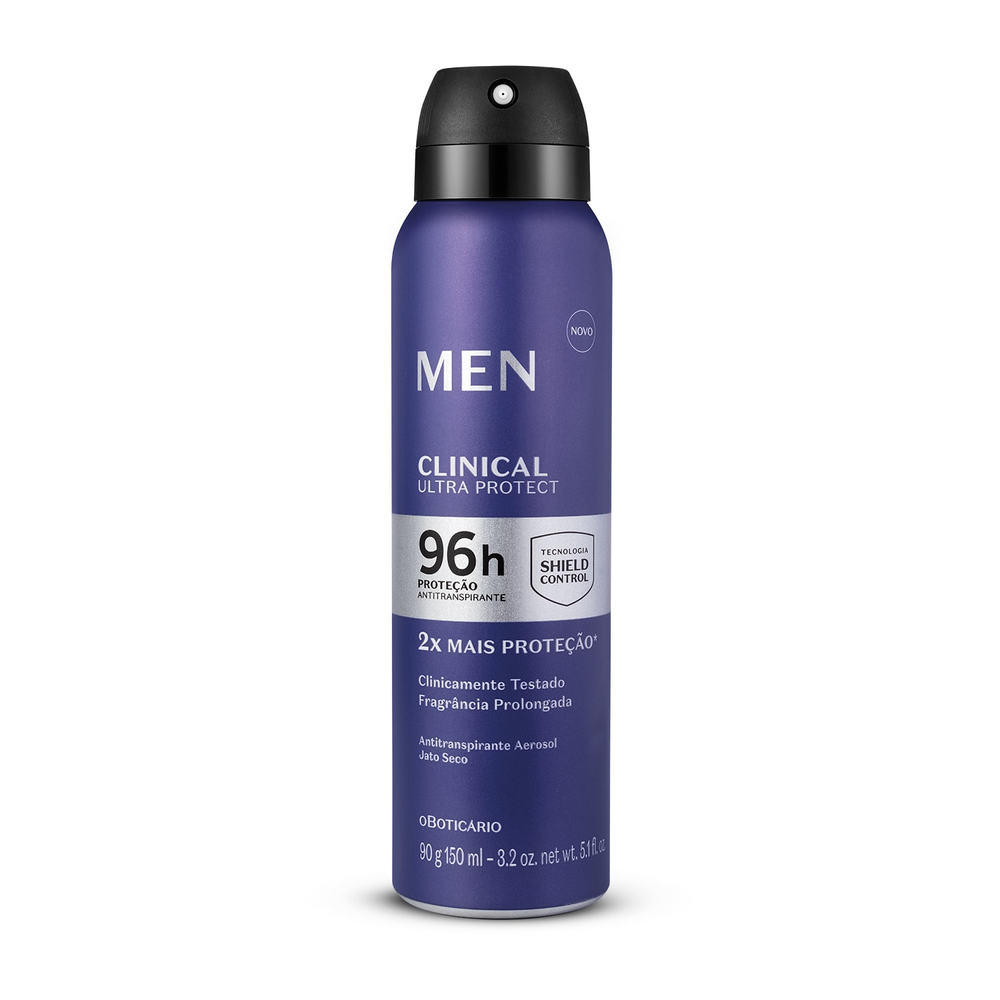 Desodorante Antitranspirante Aerosol Men Clinical Ultra Protect 90g/150ml Desodorante Antitranspirante Aerosol Men Clinical Ultra Protect 90g/150ml