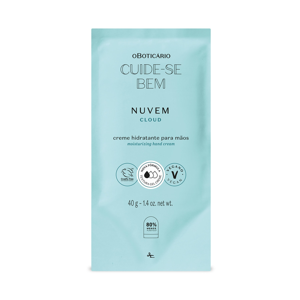 Refil Creme Hidratante para Mãos Cuide-se Bem Nuvem 40g