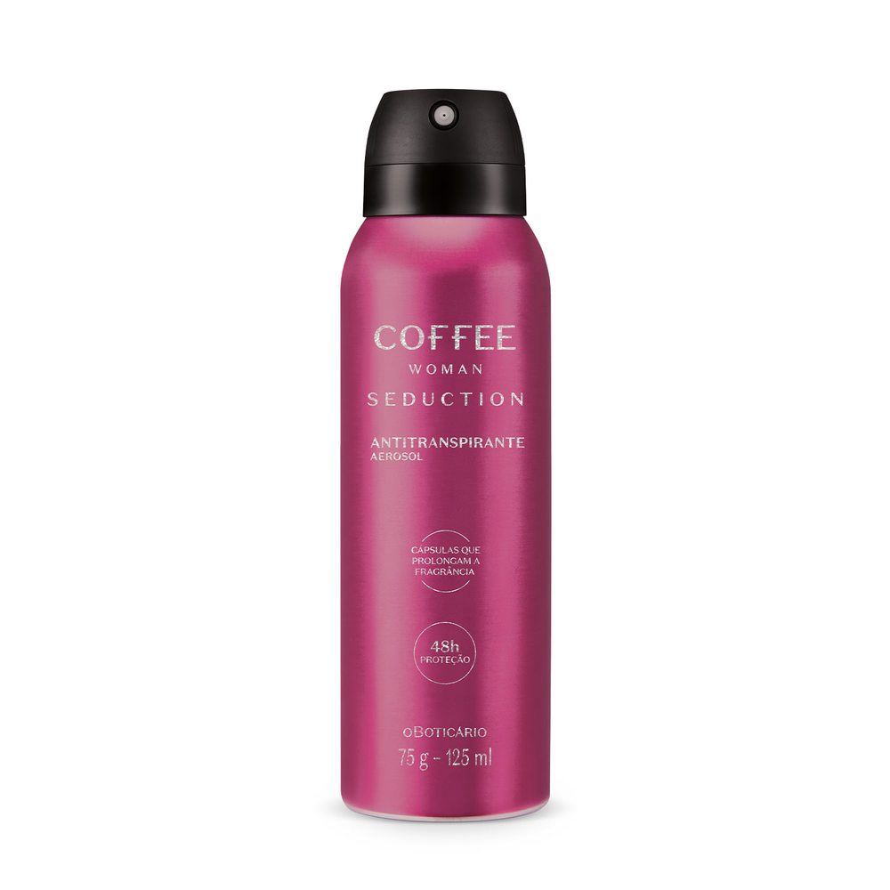 Desodorante Antitranspirante Aerosol Coffee Woman Seduction 75g/125ml Desodorante Antitranspirante Aerosol Coffee Woman Seduction 75g/125ml