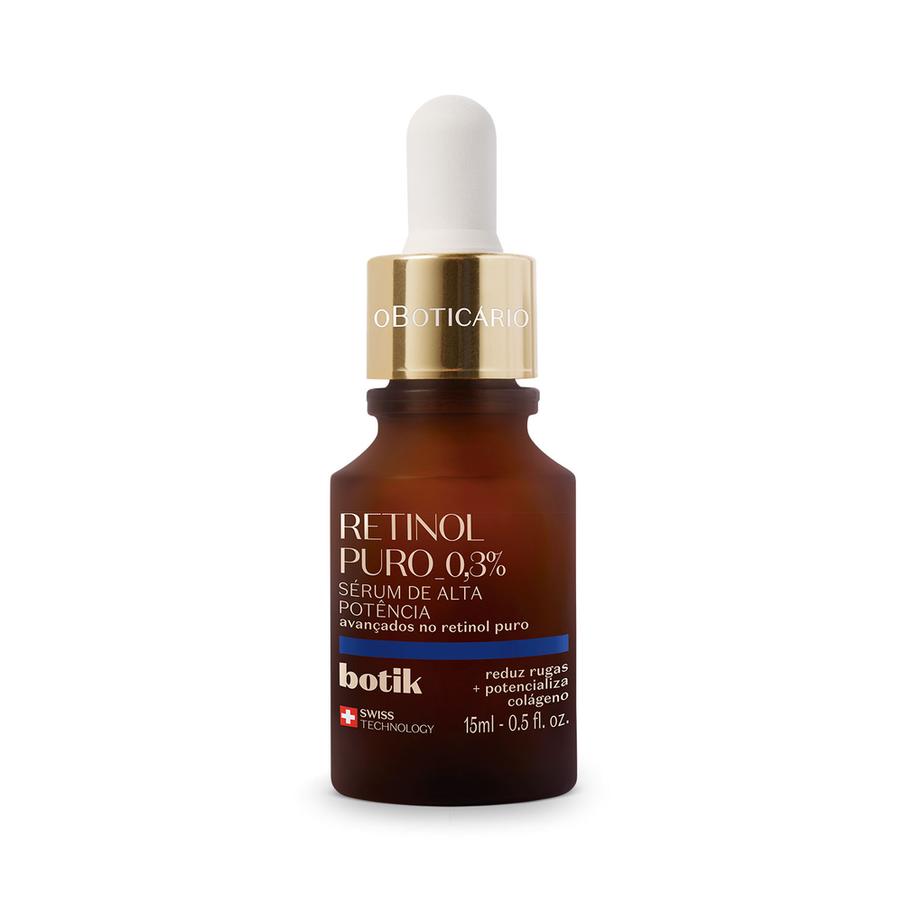 Sérum Facial de Alta Potência Botik Retinol Puro 15ml