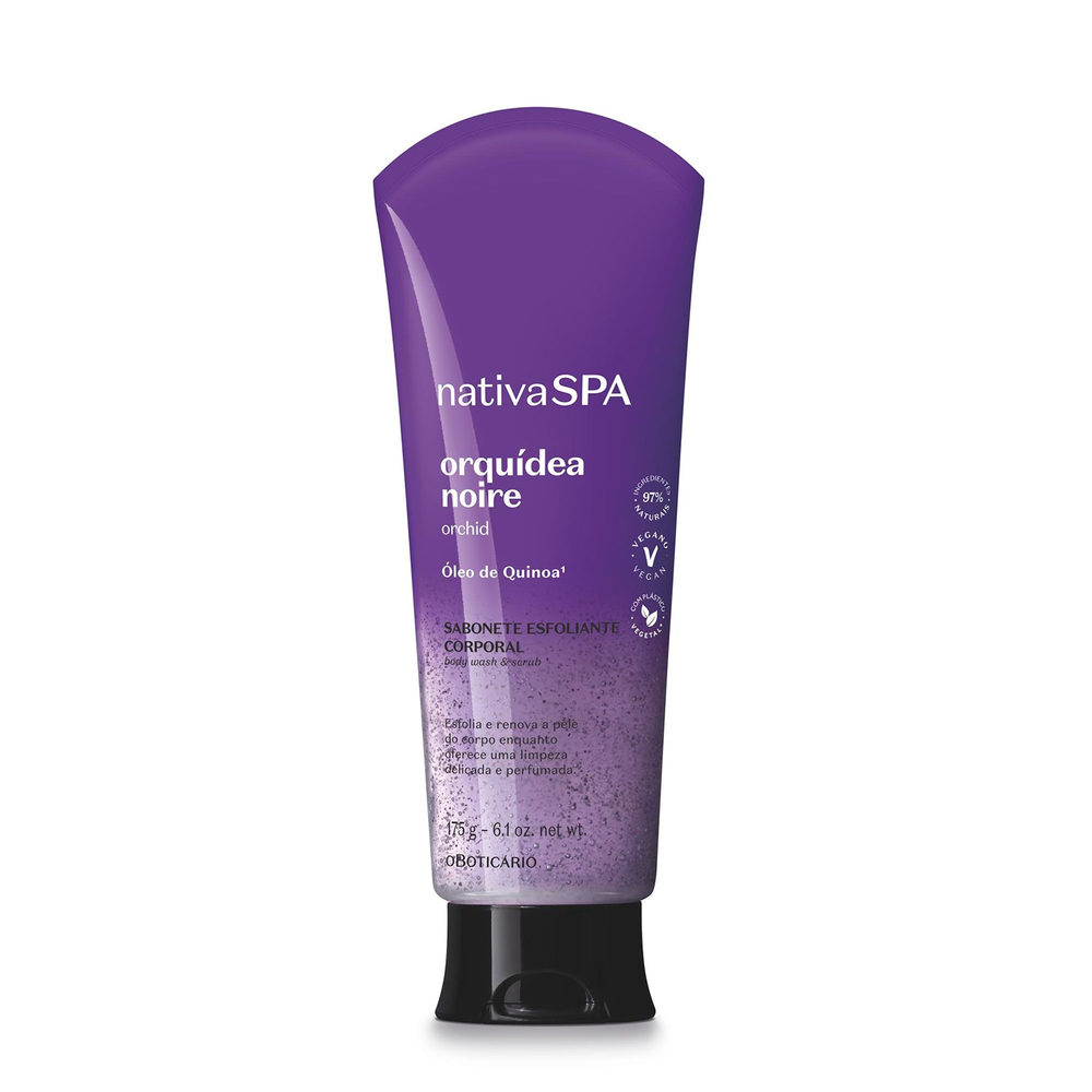 Sabonete Líquido Esfoliante Corporal Nativa Spa Orquídea Noire 175g Sabonete Líquido Esfoliante Corporal Nativa Spa Orquídea Noire 175g