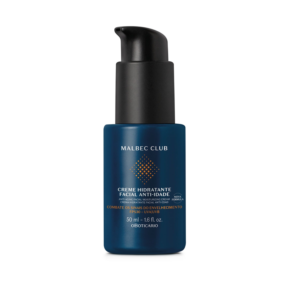 Creme Hidratante Facial Anti-Idade Malbec Club 50ml Creme Hidratante Facial Anti-Idade Malbec Club 50ml
